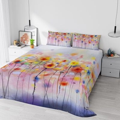 Italian Bed Linen Parure de lit impression numérique rêve d'auteur, couverture totale, fabriquée en Italie, double, 46 Italian Bed Linen Parure de lit impression numérique rêve d'auteur, couverture totale, fabriquée en Italie, double, 46