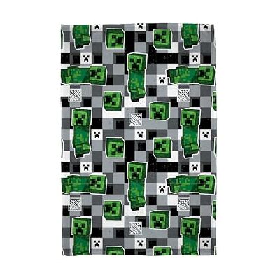 Character World Minecraft Couverture polaire officielle Motif gribouillis réversible double face super douce et chaude Parfaite pour la chambre, le canapé, les soirées pyjama et le camping Character World Minecraft Couverture polaire officielle Motif gribouillis réversible double face super douce et chaude Parfaite pour la chambre, le canapé, les soirées pyjama et le camping