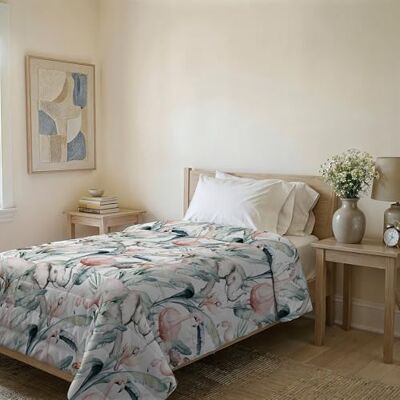 MB HOME Couette d'été - Microfibre, Garnissage en polyester, Imprimé - 160x240cm MB HOME Couette d'été - Microfibre, Garnissage en polyester, Imprimé - 160x240cm