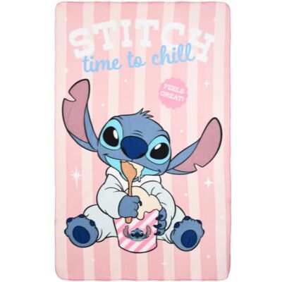 CARTOON Plaid Stitch Disney pour enfants 100 x 150 cm Couverture souple en polaire 100 % polyester 220 GSM chaud et léger idéal pour une chambre ou un canapé CARTOON Plaid Stitch Disney pour enfants 100 x 150 cm Couverture souple en polaire 100 % polyester 220 GSM chaud et léger idéal pour une chambre ou un canapé