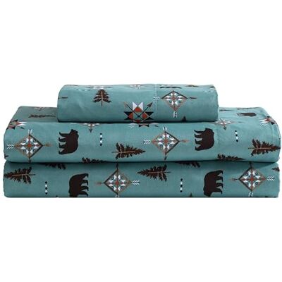 Beatrice Home Fashions Cozy Cabin Parure de lit 3 pièces en microfibre avec poches profondes – Motif patchwork rustique à carreaux, cerf, ours sauvages Beatrice Home Fashions Cozy Cabin Parure de lit 3 pièces en microfibre avec poches profondes – Motif patchwork rustique à carreaux, cerf, ours sauvages