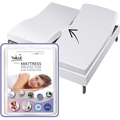 Twillie – (Lot de 1) Protège Matelas Double 2x90x190 cm Imperméable et Respirant – pour LIT ARTICULÉ Alèse Qualité Supérieure Oeko-TEX® Aegis® Hypoallergénique Anti Acarien – 100% Polycoton Twillie – (Lot de 1) Protège Matelas Double 2x90x190 cm Imperméable et Respirant – pour LIT ARTICULÉ Alèse Qualité Supérieure Oeko-TEX® Aegis® Hypoallergénique Anti Acarien – 100% Polycoton