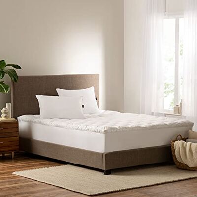 Serta Down Illusion Surmatelas hypoallergénique 5,1 cm Ajustement facile Pour lit double Blanc Serta Down Illusion Surmatelas hypoallergénique 5,1 cm Ajustement facile Pour lit double Blanc
