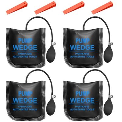 Behogan Lot de 4 coussins de montage : coussin de montage Air Pump de 300 kg, coussin d'air Wedge, coussin de pompe, aide au montage, coussin de gonflage, coussin d'écartement pour l'installation de fenêtres Behogan Lot de 4 coussins de montage : coussin de montage Air Pump de 300 kg, coussin d'air Wedge, coussin de pompe, aide au montage, coussin de gonflage, coussin d'écartement pour l'installation de fenêtres
