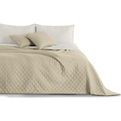DecoKing 33029 Couvre-lit 240 x 260 cm blanc beige clair Jeté de lit double face surpiqué facile d'entretien Blanc Cappuccino Axel DecoKing 33029 Couvre-lit 240 x 260 cm blanc beige clair Jeté de lit double face surpiqué facile d'entretien Blanc Cappuccino Axel