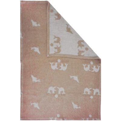 DODO Mon PTIT Couverture Loup DE MER (Merinos) 80 x 100 cm Corail DODO Mon PTIT Couverture Loup DE MER (Merinos) 80 x 100 cm Corail
