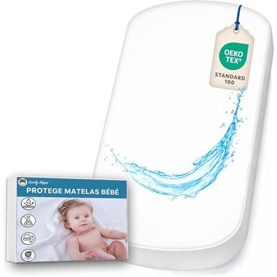 Lovely Hippo Alèse Couffin 100% Imperméable Oeko-Tex Protège Matelas Absorbant et Respirant pour Bébé -Imperméable sans Traitement Chimique (35 x 75 cm) Lovely Hippo Alèse Couffin 100% Imperméable Oeko-Tex Protège Matelas Absorbant et Respirant pour Bébé -Imperméable sans Traitement Chimique (35 x 75 cm)