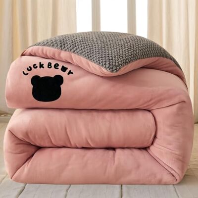 XHCTNN Couverture d'hiver super chaude en velours d'agneau Couette double face en velours Literie douce et chaude en fausse fourrure (C, 150 x 200 cm/3 kg) XHCTNN Couverture d'hiver super chaude en velours d'agneau Couette double face en velours Literie douce et chaude en fausse fourrure (C, 150 x 200 cm/3 kg)