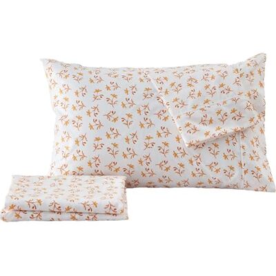 Great Bay Home Parure de lit 4 pièces à imprimé floral en microfibre ultra douce, infroissable, confortable, pour toutes les saisons, lit double, petites fleurs aquarelles Great Bay Home Parure de lit 4 pièces à imprimé floral en microfibre ultra douce, infroissable, confortable, pour toutes les saisons, lit double, petites fleurs aquarelles