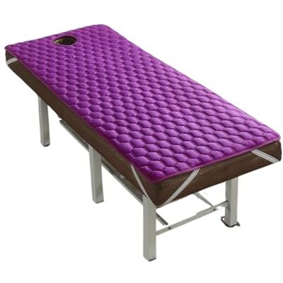 GIJMZY Housse de lit de massage pour salon de beauté Surmatelas épais antidérapant Tapis de lit de massage Tuina avec trou (violet, 70 x 185 cm) GIJMZY Housse de lit de massage pour salon de beauté Surmatelas épais antidérapant Tapis de lit de massage Tuina avec trou (violet, 70 x 185 cm)