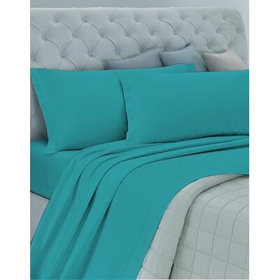 GEMITEX Parure de lit en coton, 100% coton, respirante sans substances nocives, qualité certifiée standard 100 par OEKO-TEX Confiance au textile, 1 place et demie, COL TIFFANY, Designed in Italy GEMITEX Parure de lit en coton, 100% coton, respirante sans substances nocives, qualité certifiée standard 100 par OEKO-TEX Confiance au textile, 1 place et demie, COL TIFFANY, Designed in Italy