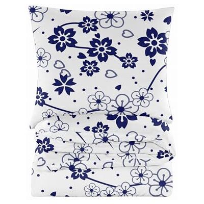 Cotton Market Parure de lit 3 pièces en microfibre de coton Housse de couette 220 x 200 cm et 2 taies d'oreiller 70 x 80 cm Fleurs Cotton Market Parure de lit 3 pièces en microfibre de coton Housse de couette 220 x 200 cm et 2 taies d'oreiller 70 x 80 cm Fleurs