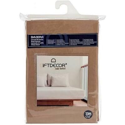 Gift Decor Drap-housse 135cm Marron - Drap-housse Gift Decor Drap-housse 135cm Marron - Drap-housse