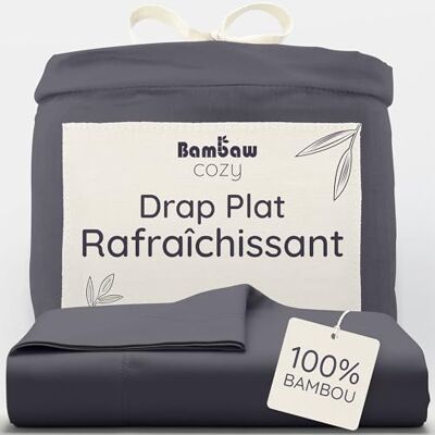 Bambaw Drap Plat Noir Anthracite Drap en Bambou Draps Anti Acarien Drap Hiver Linge de Lit Grande Taille Draps Hotel Drap Plat 2 Personnes 270x290 cm Bambaw Drap Plat Noir Anthracite Drap en Bambou Draps Anti Acarien Drap Hiver Linge de Lit Grande Taille Draps Hotel Drap Plat 2 Personnes 270x290 cm