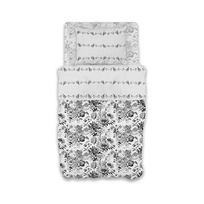 GEMITEX Parure de lit en coton, 100% coton, respirant, sans substances nocives, qualité certifiée standard 100 par OEKO-TEX confiance en textile, simple, G20/gris, conçue en Italie GEMITEX Parure de lit en coton, 100% coton, respirant, sans substances nocives, qualité certifiée standard 100 par OEKO-TEX confiance en textile, simple, G20/gris, conçue en Italie