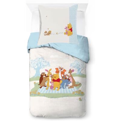 Jay Franco Kids Disney Parure de lit Winnie l'ourson Parure de lit super douce avec taie d'oreiller uniquement Couette non incluse Blanc 2 pièces Lit simple Jay Franco Kids Disney Parure de lit Winnie l'ourson Parure de lit super douce avec taie d'oreiller uniquement Couette non incluse Blanc 2 pièces Lit simple