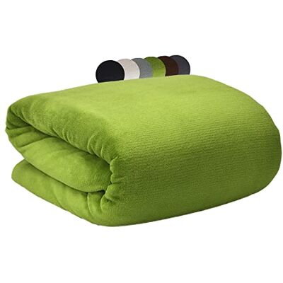 Beautissu Couverture Polaire 220x240cm Aurelia – Microfibres – Couvre Lit Doux & Confortable – Plaid Doux & Douillet – Jeté de Canapé Vert Beautissu Couverture Polaire 220x240cm Aurelia – Microfibres – Couvre Lit Doux & Confortable – Plaid Doux & Douillet – Jeté de Canapé Vert