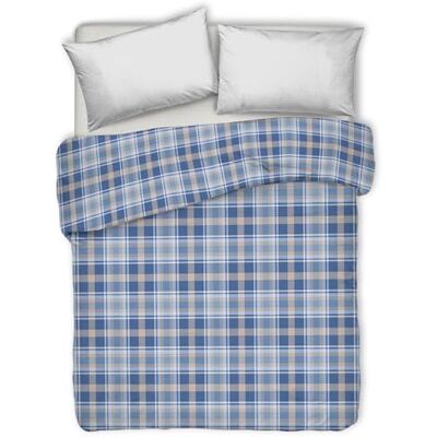 PENSIERI DELICATI Couvre-lit double 260 x 280 cm, drap simple 100% coton pique, idéal comme drap d'ameublement, couverture de lit 2 places, motif Ben bleu, 100% fabriqué en Italie PENSIERI DELICATI Couvre-lit double 260 x 280 cm, drap simple 100% coton pique, idéal comme drap d'ameublement, couverture de lit 2 places, motif Ben bleu, 100% fabriqué en Italie