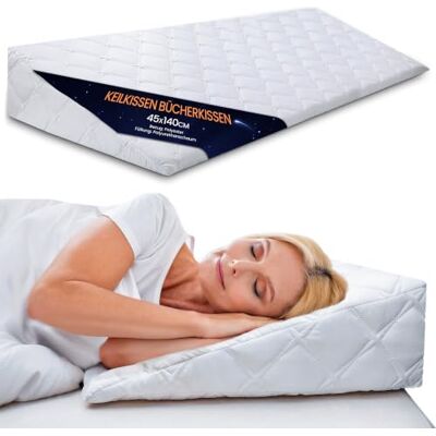 Totsy Baby Coussin de Lecture pour Lit & Triangulaire Tête de Lit 45x140 cm Oreiller Anti Reflux Rehausseur Matelas Adulte – Housse Lavable Öko-Tex Totsy Baby Coussin de Lecture pour Lit & Triangulaire Tête de Lit 45x140 cm Oreiller Anti Reflux Rehausseur Matelas Adulte – Housse Lavable Öko-Tex