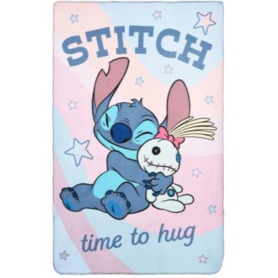 CARTOON Plaid Stitch Scrump Disney pour enfants 100 x 150 cm Couverture souple en polaire 100 % polyester 220 GSM chaud et léger idéal pour chambre de bébé ou canapé CARTOON Plaid Stitch Scrump Disney pour enfants 100 x 150 cm Couverture souple en polaire 100 % polyester 220 GSM chaud et léger idéal pour chambre de bébé ou canapé