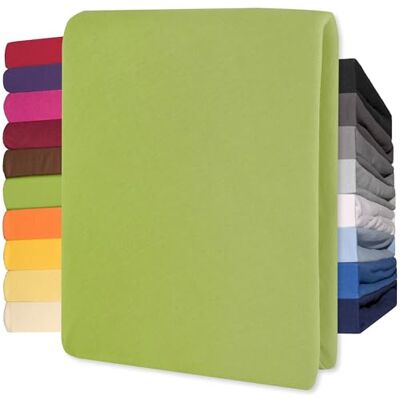 CelinaTex Drap-housse Lucina en jersey 200 x 200 à 200 x 220 cm Vert 100% coton peigné Jusqu'à 12 cm de hauteur Certifié Oeko-Tex CelinaTex Drap-housse Lucina en jersey 200 x 200 à 200 x 220 cm Vert 100% coton peigné Jusqu'à 12 cm de hauteur Certifié Oeko-Tex