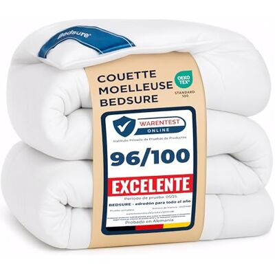 Bedsure Couette 240x220 4 Saisons 300g/m² Blanc Couette sans Housse,OEKO-TEX, hypoallergénique,housse microfibre douce,durable, sans agglomération, lavable en machine. Bedsure Couette 240x220 4 Saisons 300g/m² Blanc Couette sans Housse,OEKO-TEX, hypoallergénique,housse microfibre douce,durable, sans agglomération, lavable en machine.