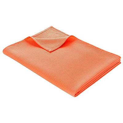 WOHNWOHL Couvre-lit (150x200 cm) • Couverture d'été légère en piqué gaufré • 100% Coton • Couverture de canapé aérée et Polyvalente • Plaid en Coton (Corail) WOHNWOHL Couvre-lit (150x200 cm) • Couverture d'été légère en piqué gaufré • 100% Coton • Couverture de canapé aérée et Polyvalente • Plaid en Coton (Corail)
