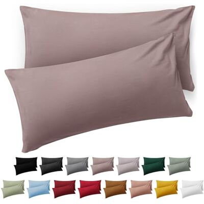 Blumtal Taie Oreiller 40x70 Lot de 2 Housse de Coussin Microfibre Taies d'oreillers avec fermeture enveloppe, certifiée Oeko-Tex, extra douce et lavable Taupe Blumtal Taie Oreiller 40x70 Lot de 2 Housse de Coussin Microfibre Taies d'oreillers avec fermeture enveloppe, certifiée Oeko-Tex, extra douce et lavable Taupe