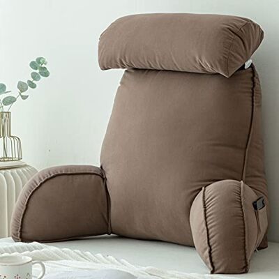 Stafeny Oreiller de Lecture avec Accoudoirs,Coussin de Lecture avec Support de Cou,Coussins Lombaires,pour se détendre,Jouant,Regarder la télévision ou Lire Stafeny Oreiller de Lecture avec Accoudoirs,Coussin de Lecture avec Support de Cou,Coussins Lombaires,pour se détendre,Jouant,Regarder la télévision ou Lire