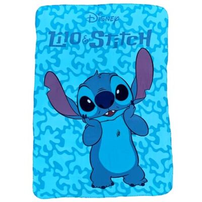 CARTOON Plaid enfant Stitch Disney couverture 100 % polyester 100 x 140 cm CARTOON Plaid enfant Stitch Disney couverture 100 % polyester 100 x 140 cm