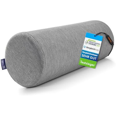 DYNMC you - Oreiller Ergonomique Cervical, Oreiller Cervicales Housse Oeko Tex Bambou Haute Qualité – Confortable, Mémoire de Forme, Coussin de Voyage Rond, pour le Dos, les Genoux et le Cou, Gris DYNMC you - Oreiller Ergonomique Cervical, Oreiller Cervicales Housse Oeko Tex Bambou Haute Qualité – Confortable, Mémoire de Forme, Coussin de Voyage Rond, pour le Dos, les Genoux et le Cou, Gris