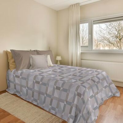 PENSIERI DELICATI Couvre-lit 170 x 280 cm, drap simple 100% coton pique, idéal comme drap d'ameublement, couverture de lit 1 place, fantaisie Athènes beige, 100% fabriqué en Italie PENSIERI DELICATI Couvre-lit 170 x 280 cm, drap simple 100% coton pique, idéal comme drap d'ameublement, couverture de lit 1 place, fantaisie Athènes beige, 100% fabriqué en Italie