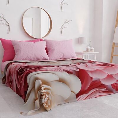 PETTI Artigiani Italiani Couvre-lit double printemps été, couverture légère double, drap de lit, Origami 100% fabriqué en Italie PETTI Artigiani Italiani Couvre-lit double printemps été, couverture légère double, drap de lit, Origami 100% fabriqué en Italie