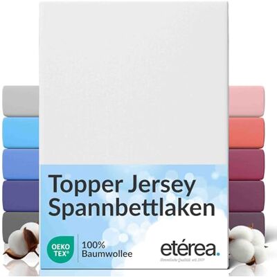 etérea Himmlische Qualität etérea Jersey Topper drap housse 180x200-200x200 cm Blanc Epaisseur 5-10 cm 100% coton Oekotex drap-housse matelas Lit housse de couette draps-de-lit 180x200cm 200x200cm Blanc etérea Himmlische Qualität etérea Jersey Topper drap housse 180x200-200x200 cm Blanc Epaisseur 5-10 cm 100% coton Oekotex drap-housse matelas Lit housse de couette draps-de-lit 180x200cm 200x200cm Blanc
