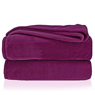 heimtexland Fashion&Joy Type 380 Plaid en flanelle très douce haut de gamme Couvre Lit Disponible en 2 tailles Entretien facile Non pelucheux Qualité certifiée Ökotex heimtexland Fashion&Joy Type 380 Plaid en flanelle très douce haut de gamme Couvre Lit Disponible en 2 tailles Entretien facile Non pelucheux Qualité certifiée Ökotex