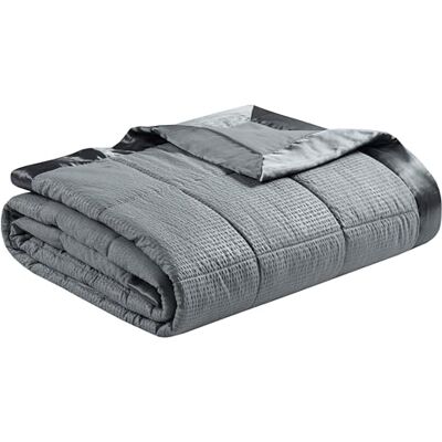 Madison Park Scotchgard Couverture en duvet synthétique hypoallergénique 3M résistante aux taches pour chambre à coucher, lit double/grand lit surdimensionné, cambria anthracite Madison Park Scotchgard Couverture en duvet synthétique hypoallergénique 3M résistante aux taches pour chambre à coucher, lit double/grand lit surdimensionné, cambria anthracite