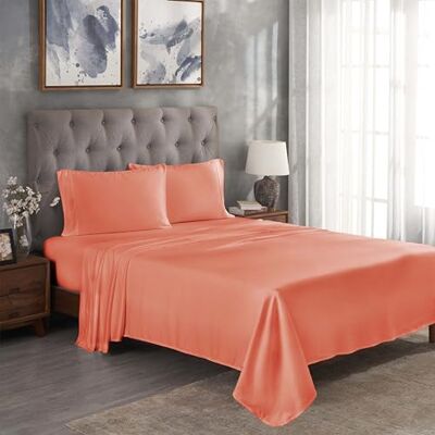 Superior Home City Parure de lit Corail King size Superior Home City Parure de lit Corail King size