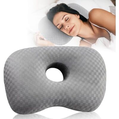 WANDGU Coussin de piercing avec trou : coussin d'oreille doux pour les personnes dormant sur le côté, coussin de piercing d'oreille, oreiller en relief pour les douleurs d'oreille, piercing dormant WANDGU Coussin de piercing avec trou : coussin d'oreille doux pour les personnes dormant sur le côté, coussin de piercing d'oreille, oreiller en relief pour les douleurs d'oreille, piercing dormant
