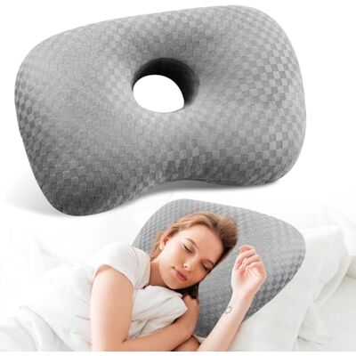 PORFOYO Coussin de piercing avec trou, coussin de perçage pour oreilles, coussin pour oreilles, coussin pour dormir, oreiller cervical pour dormir sur le côté, pour soulager la douleur en cas de maux PORFOYO Coussin de piercing avec trou, coussin de perçage pour oreilles, coussin pour oreilles, coussin pour dormir, oreiller cervical pour dormir sur le côté, pour soulager la douleur en cas de maux