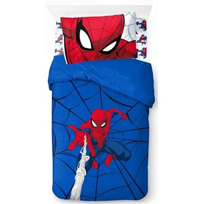 Jay Franco Marvel Spiderman Webtastic 100% Coton Ensemble Lit Simple 3 Pièces – Comprend Housse de Couette, Drap et Taie d’Oreiller Jay Franco Marvel Spiderman Webtastic 100% Coton Ensemble Lit Simple 3 Pièces – Comprend Housse de Couette, Drap et Taie d’Oreiller