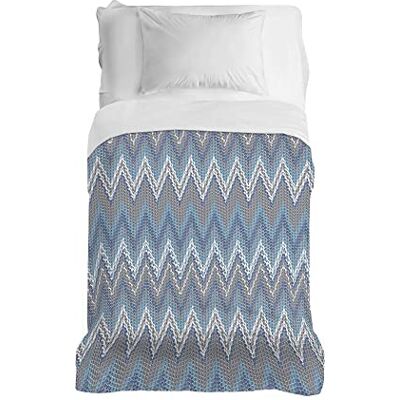 PENSIERI DELICATI Couvre-lit 170 x 280 cm, 100% coton pique, idéal comme drap d'ameublement, couverture de lit 1 place, fantaisie barbelé bleu clair, 100% fabriqué en Italie PENSIERI DELICATI Couvre-lit 170 x 280 cm, 100% coton pique, idéal comme drap d'ameublement, couverture de lit 1 place, fantaisie barbelé bleu clair, 100% fabriqué en Italie