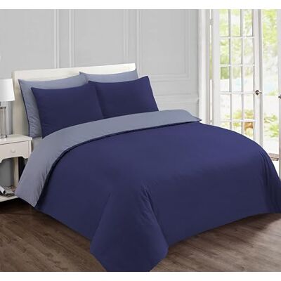 Vision Underzy Parure de lit réversible 100 % coton avec housse de couette et 2 taies d'oreiller (80 x 80 cm), 57 fils, douce et confortable, certifiée Oeko-Tex Vision Underzy Parure de lit réversible 100 % coton avec housse de couette et 2 taies d'oreiller (80 x 80 cm), 57 fils, douce et confortable, certifiée Oeko-Tex