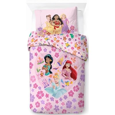 Jay Franco Disney Princess Parure de lit simple pour enfant 100 % coton super doux avec taie d'oreiller, produit sous licence officielle, multicolore, 2 pièces Jay Franco Disney Princess Parure de lit simple pour enfant 100 % coton super doux avec taie d'oreiller, produit sous licence officielle, multicolore, 2 pièces
