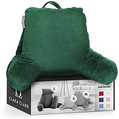 Clara Clark Oreiller TV en mousse à mémoire de forme déchiquetée pour enfants, adolescents et adultes, vert chasseur, taille M Clara Clark Oreiller TV en mousse à mémoire de forme déchiquetée pour enfants, adolescents et adultes, vert chasseur, taille M
