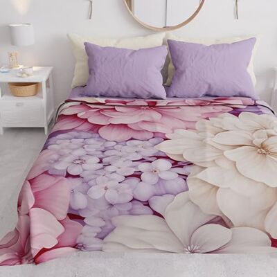 PETTI Artigiani Italiani Couvre-lit simple printemps été, couverture légère pour lit simple, drap de lit, hortensia 100% fabriqué en Italie PETTI Artigiani Italiani Couvre-lit simple printemps été, couverture légère pour lit simple, drap de lit, hortensia 100% fabriqué en Italie
