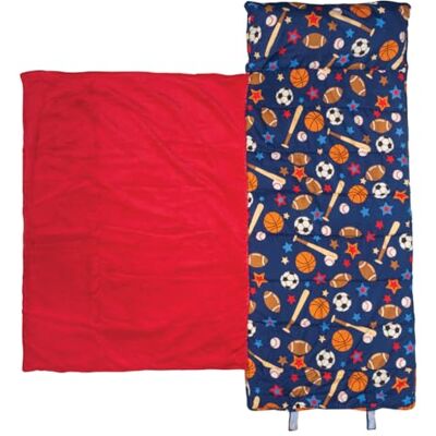 Stephen Joseph , Tapis de sieste imprimé sur toute la surface avec couverture douce et oreiller amovible pour garçons et filles, sac de couchage pour enfants pour primaire, garderie, préscolaire avec Stephen Joseph , Tapis de sieste imprimé sur toute la surface avec couverture douce et oreiller amovible pour garçons et filles, sac de couchage pour enfants pour primaire, garderie, préscolaire avec