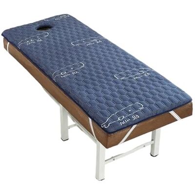 MDSIOKHJ Surmatelas pour table de massage de 3 cm Antidérapant En latex Traitement SPA Salon de beauté Table, housse de drap de lit, avec trou pour le visage Bleu 190 x 70 cm MDSIOKHJ Surmatelas pour table de massage de 3 cm Antidérapant En latex Traitement SPA Salon de beauté Table, housse de drap de lit, avec trou pour le visage Bleu 190 x 70 cm