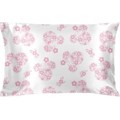Jay Franco Taie d'oreiller en satin Disney Minnie Mouse – Taille standard 50 x 75 cm – Housse d'oreiller douce et soyeuse à motif floral rose Jay Franco Taie d'oreiller en satin Disney Minnie Mouse – Taille standard 50 x 75 cm – Housse d'oreiller douce et soyeuse à motif floral rose