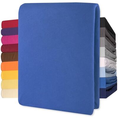 CelinaTex Lucina Drap-Housse Coton 90x200-100x200 cm Bleu Royal CelinaTex Lucina Drap-Housse Coton 90x200-100x200 cm Bleu Royal