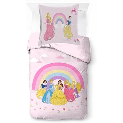 Jay Franco Kids Disney Princess Parure de lit simple super douce avec taie d'oreiller Housse de couette uniquement (garnissage non inclus), rose, 2 pièces pour lit simple Jay Franco Kids Disney Princess Parure de lit simple super douce avec taie d'oreiller Housse de couette uniquement (garnissage non inclus), rose, 2 pièces pour lit simple